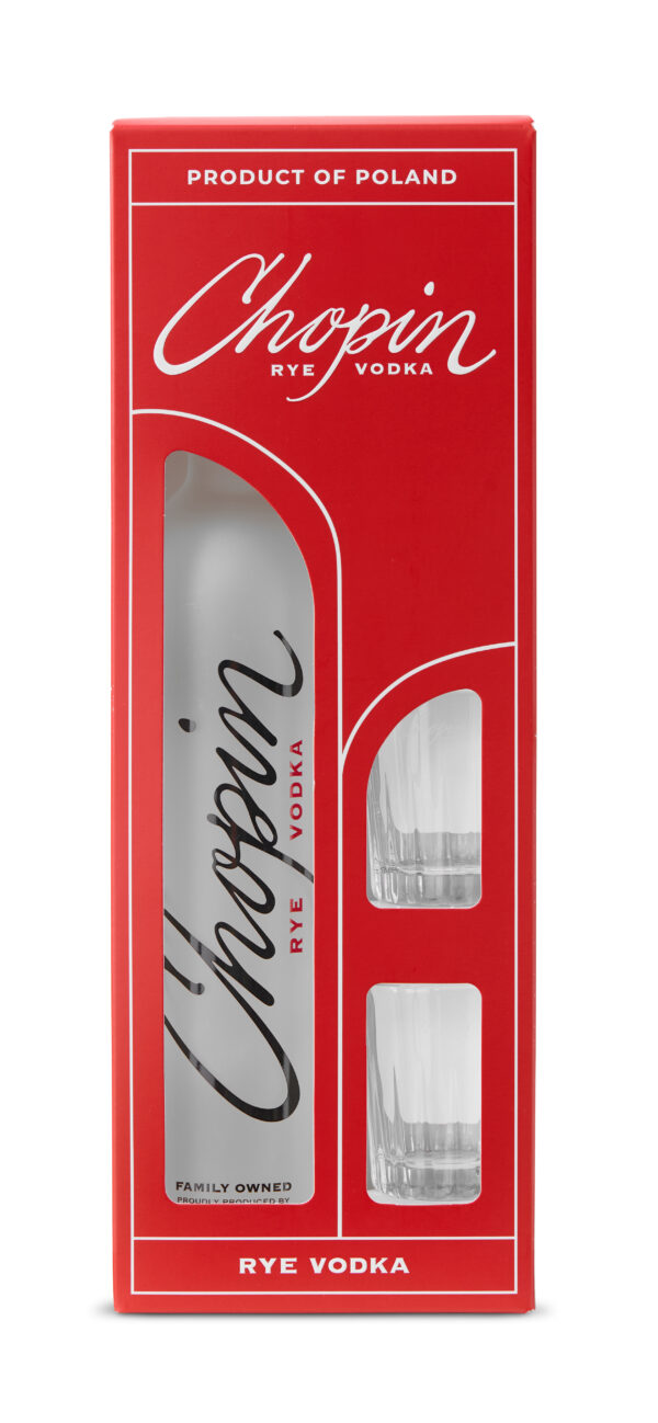 Chopin Rye 0,50l + dwa kieliszki SHOT - obrazek 2